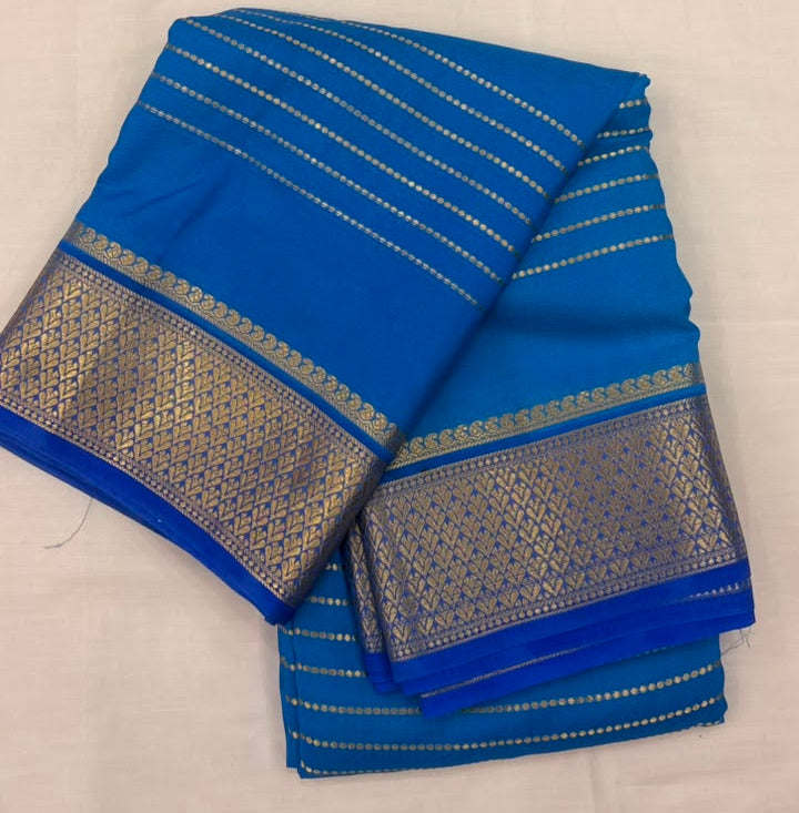 DHUREE SEMI CREPE MYSORE SILK SAREE