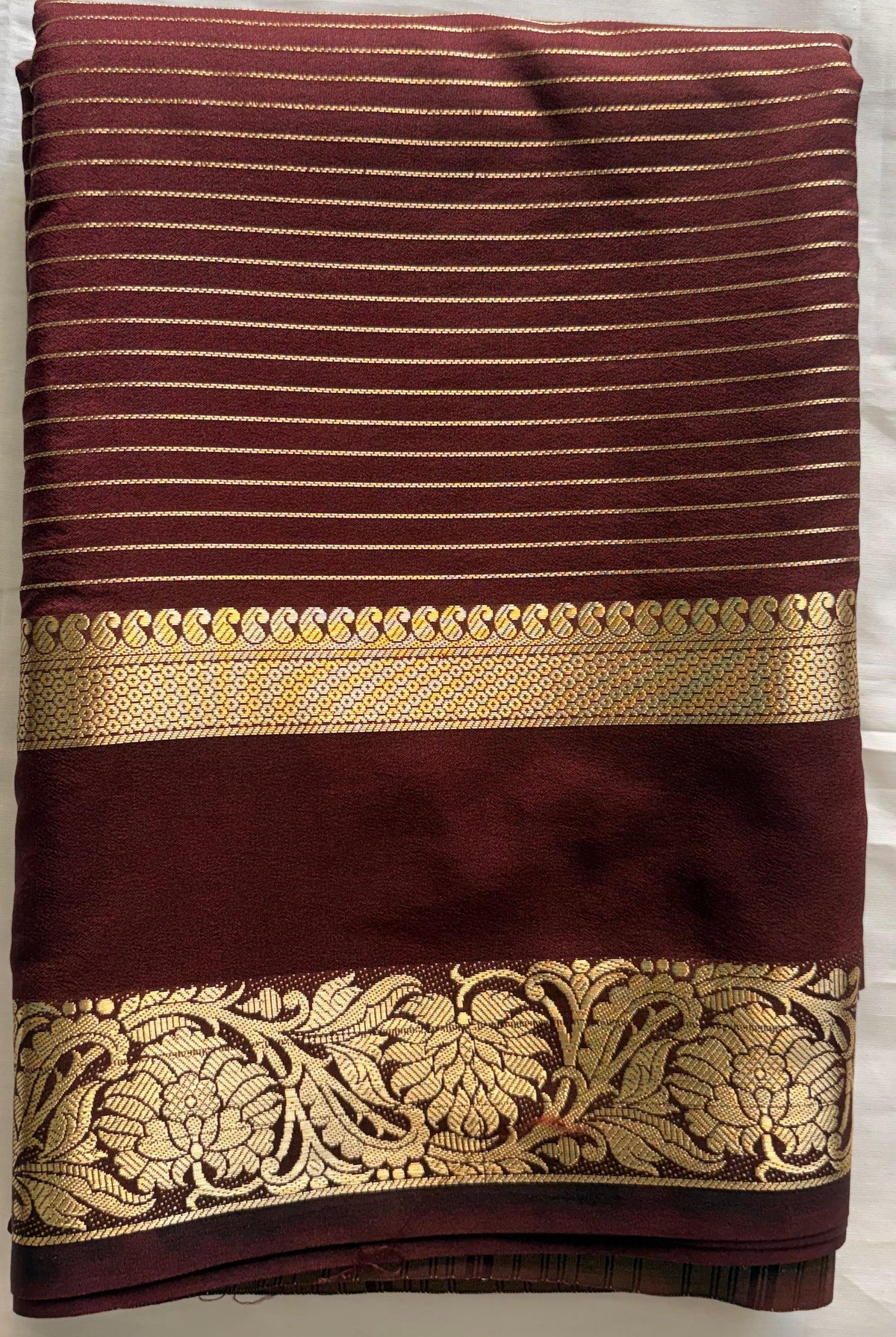 DHUREE TRENDY SEMI MYSORE CRAPE SILK SAREES