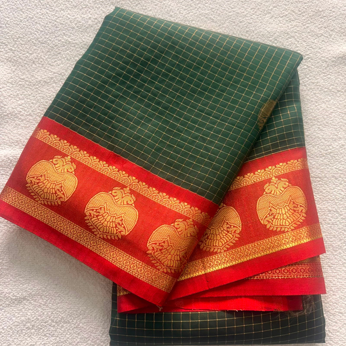 DHUREE PREMIUM QUALITY KANCHI SILK SAREES WITH BROKET BLOUSE