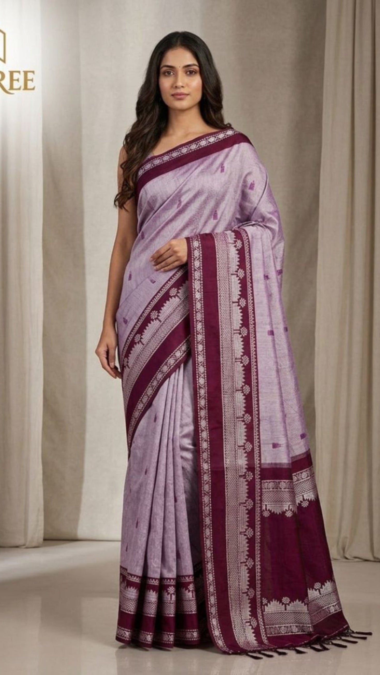 DHUREE Premium  Quality Kalyani cotton saree/Lata Gadwal Paithani
