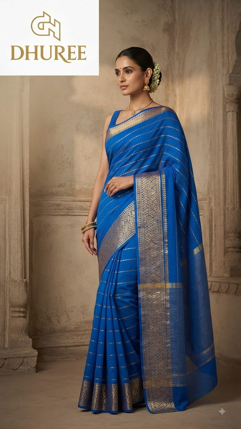DHUREE SEMI CREPE MYSORE SILK SAREE