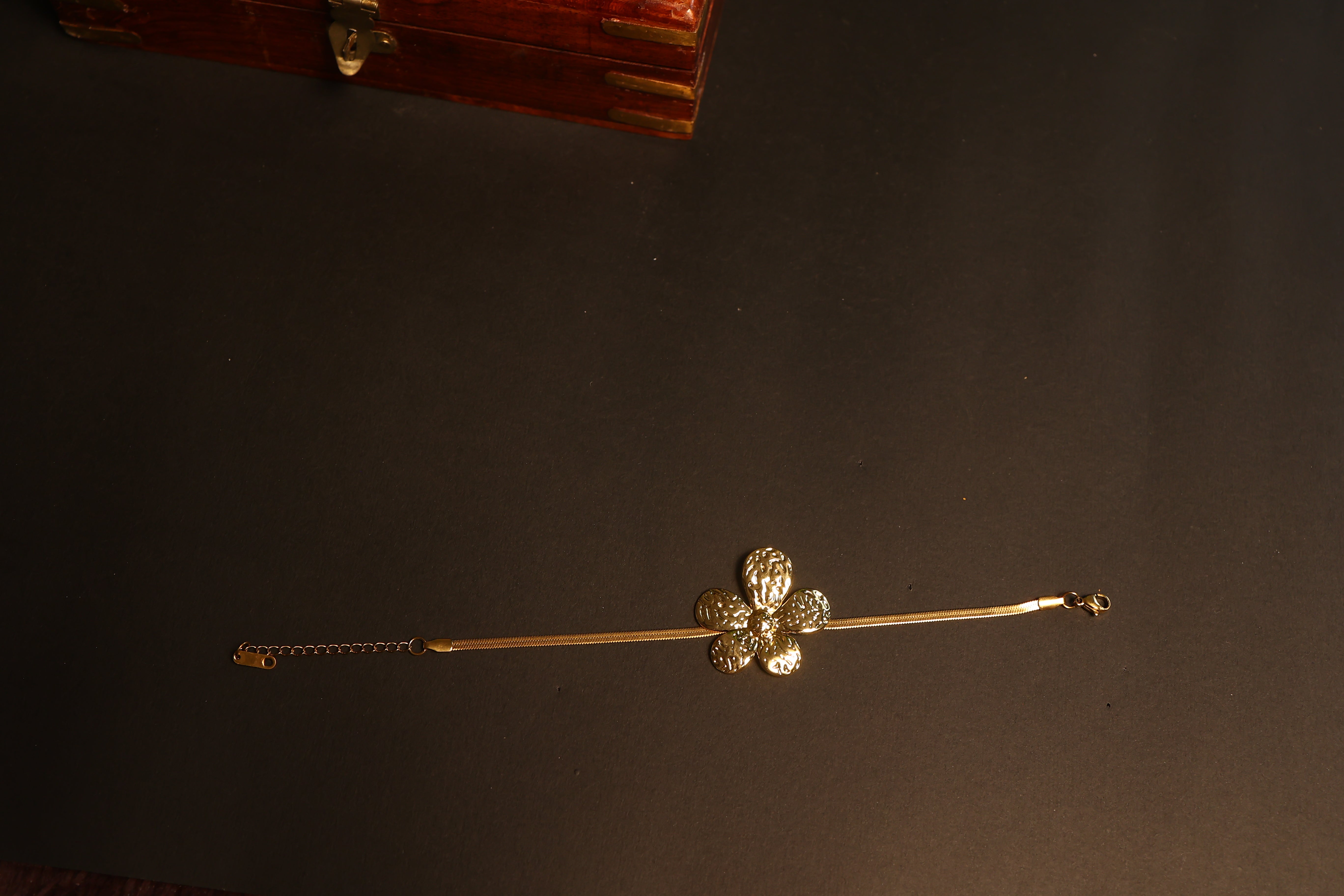 Bridal Lakshmi Green and Golden Layer Long Haram with Earrings