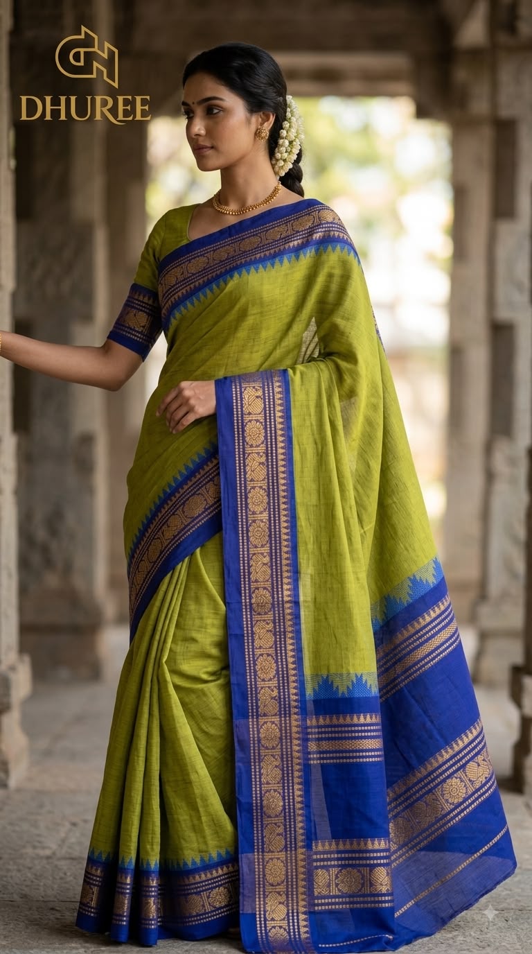 DHUREE  GRAND KANCHI COTTON  SAREES.
